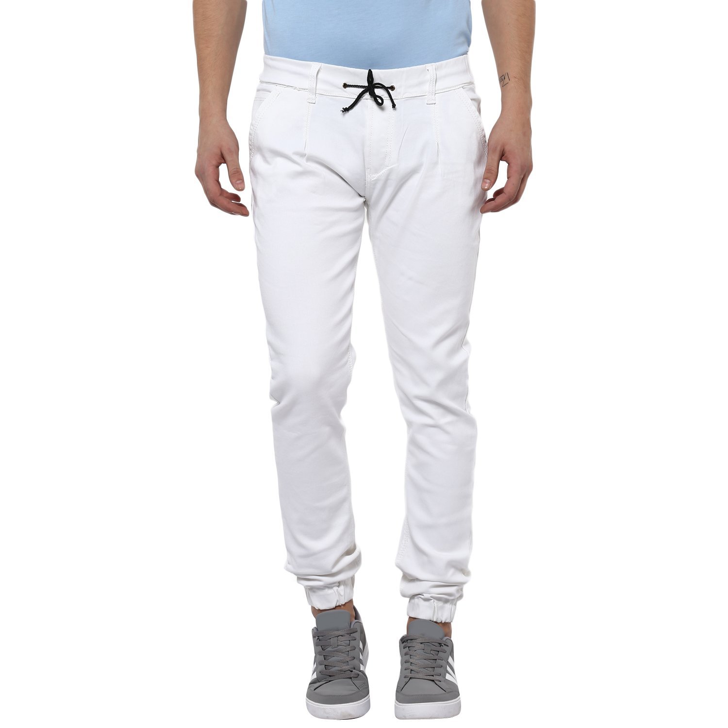white jogger jeans mens